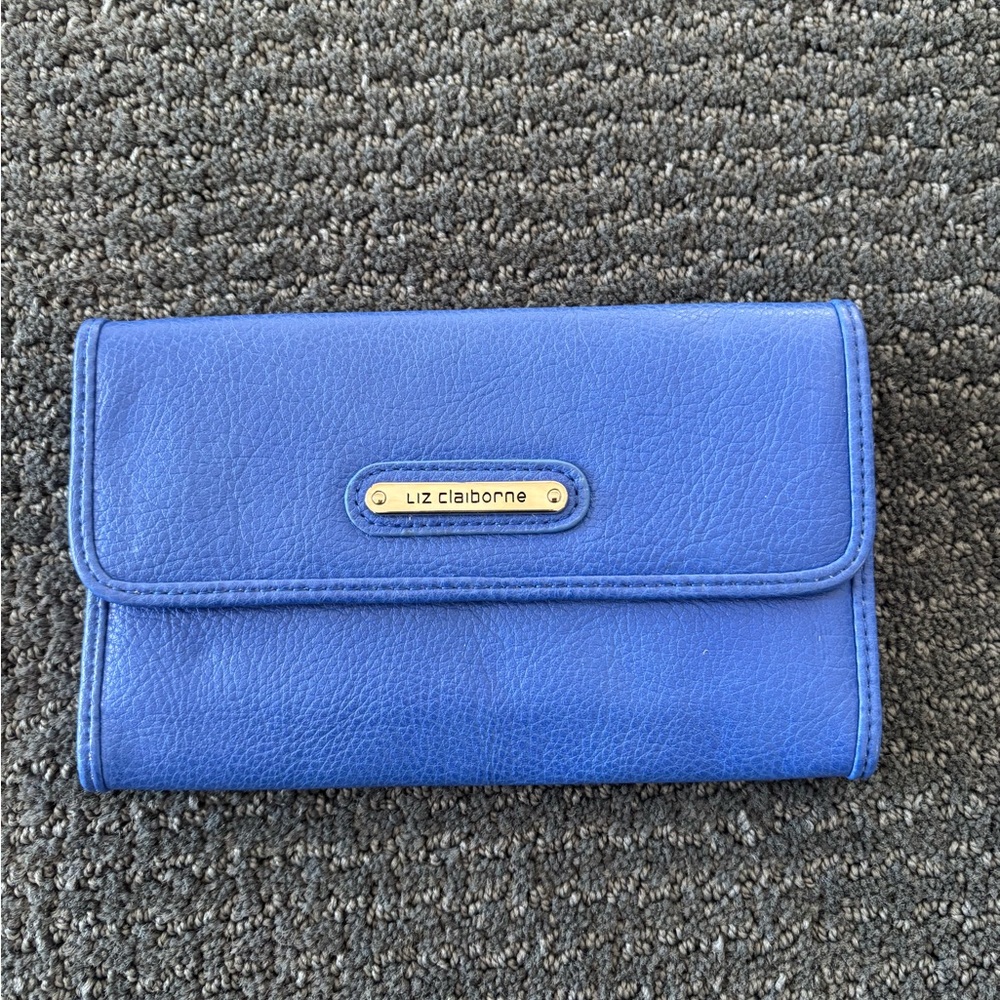 Liz Claiborne Royal Blue Wallet